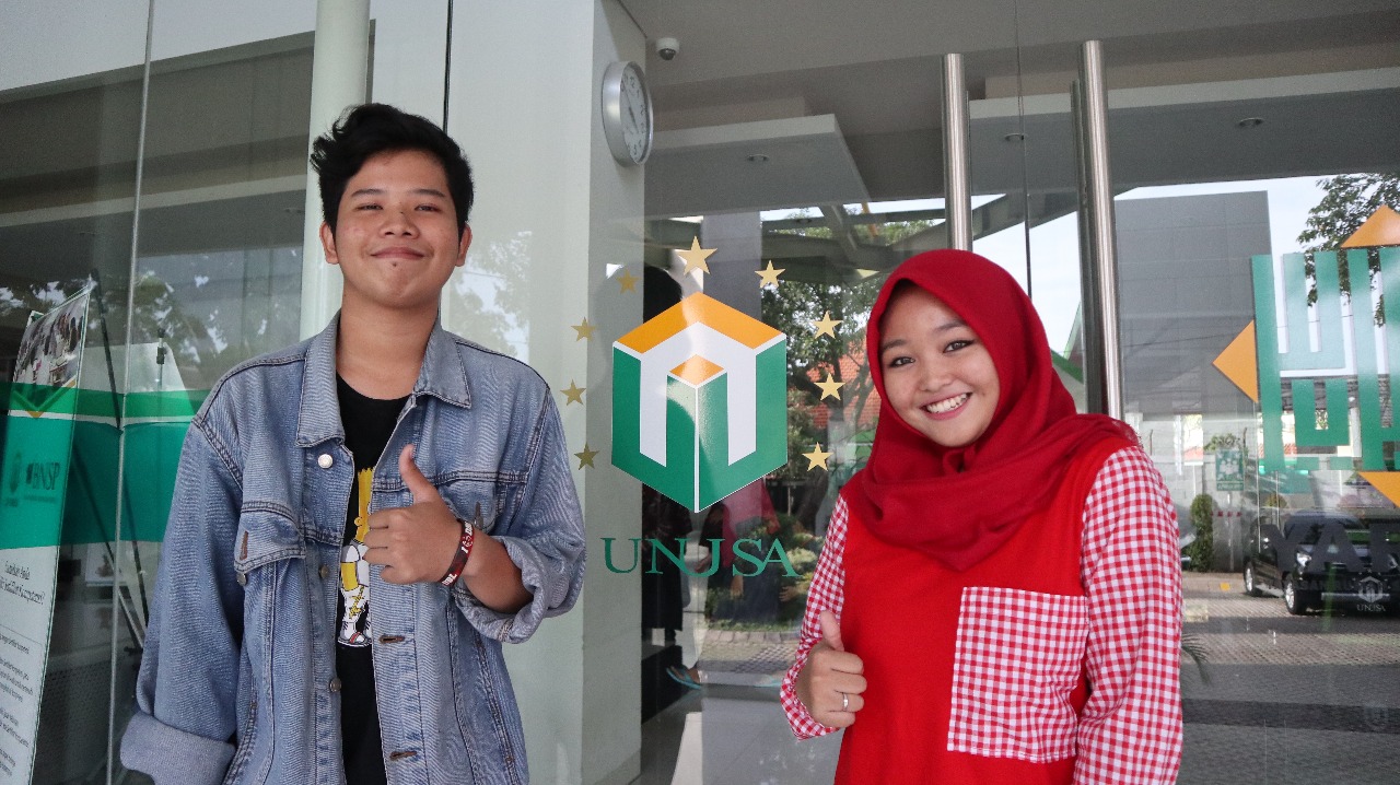 Dewa Ayu dan Emza Nur Pradana, mahasiswa D4 Analis Kesehatan UNUSA (Foto: Istimewa)