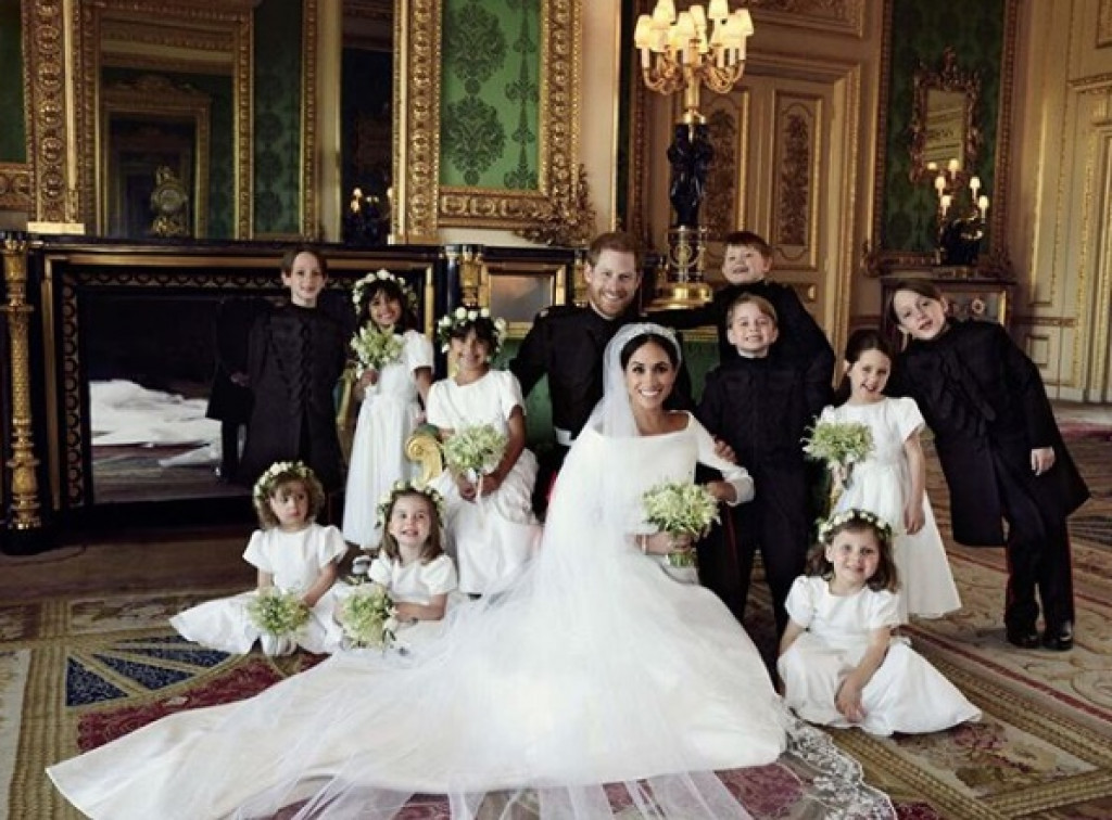 Foto pernikahan Pangeran Harry dan Meghan Markle.