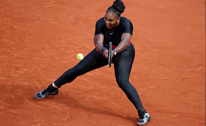 Serena Williams Kenakan Catsuit di Pertandingan Prancis Terbuka. (foto:reuters)