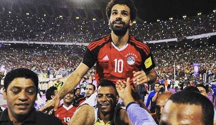 Salah saat membawa Mesir menembus putaran final Piala Dunia 2018