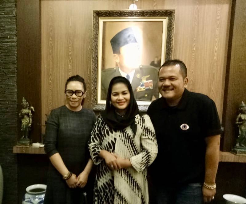 Puti Guntur bertemu GM FKPPI (Generasi Muda Forum Komunikasi Putra Putri Purnawirawan dan Putra Putri TNI/Polri) Jawa Timur, Minggu, 3 Juni 2018, di Kota Batu.