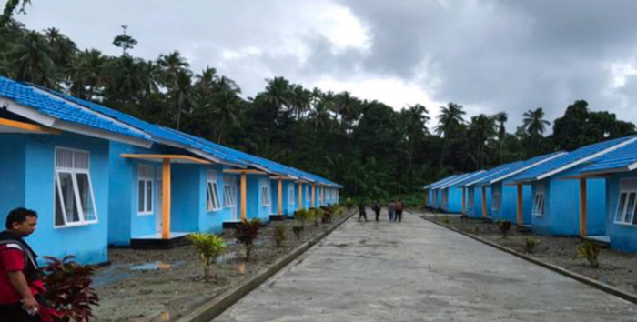 Pemerintah membangun rumah khusus Nelayan desa Sif Kabupaten Halmahera Tengah