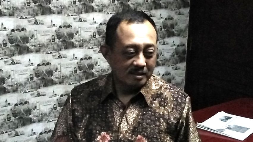 Ketua DPRD Kota Surabaya, Armuji, saat ditemui usai rapat Banggar DPRD dengan tim anggaran Pemkot Surabaya, Jumat, 8 Juni 2018. (foto: frd /ngopibareng.id) 