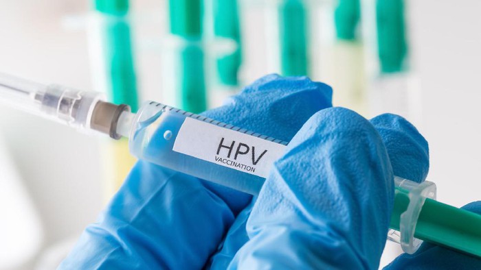 Ilustrasi vaksin human papilloma virus (HPV).