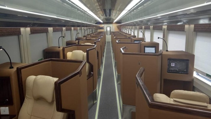 Interior Kereta Api First Class. (Foto: istimewa)