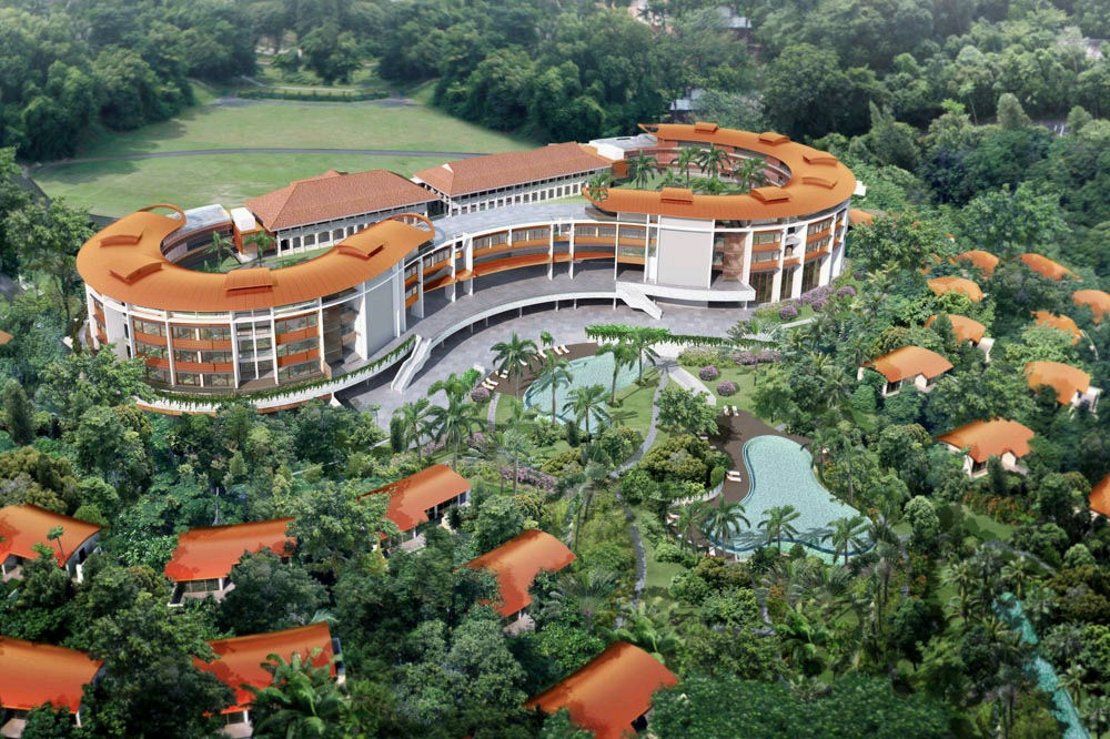 Capella Hotel, Sentosa Island di Singapura.