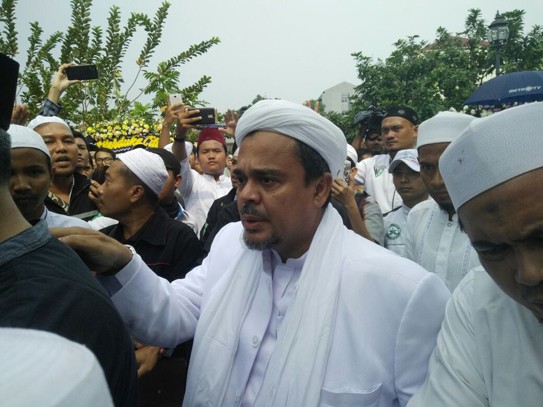 Imam Besar Front Pembela Islam (FPI) Habib Rizieq Shihab.