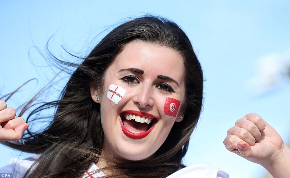 Luapan kegembiraan rakyat Inggris saat nobar Piala Dunia 2018
