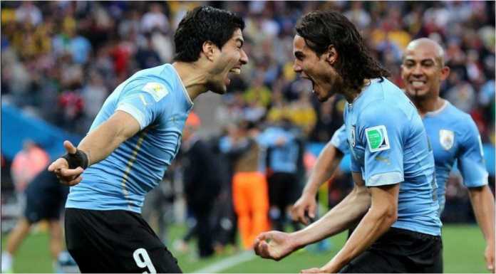 Dua penyerang Uruguay, Suarez dan Cavani