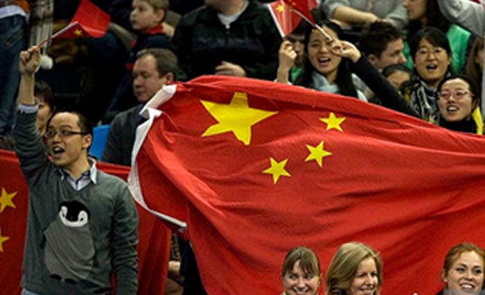 Penonton Piala Dunia asal China, ternyata banyak kaum perempuannya. (foto:gettyimages)