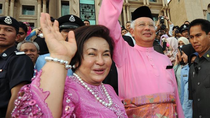 Mantan Perdana Menteri Malaysia Najib Razak dan istri, Rosmah Mansor.