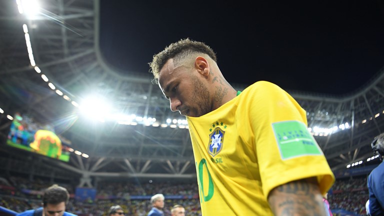 Neymar gagal membawa Brasil melaju ke semifinal setelah disingkiran Belgia. foto:fifa