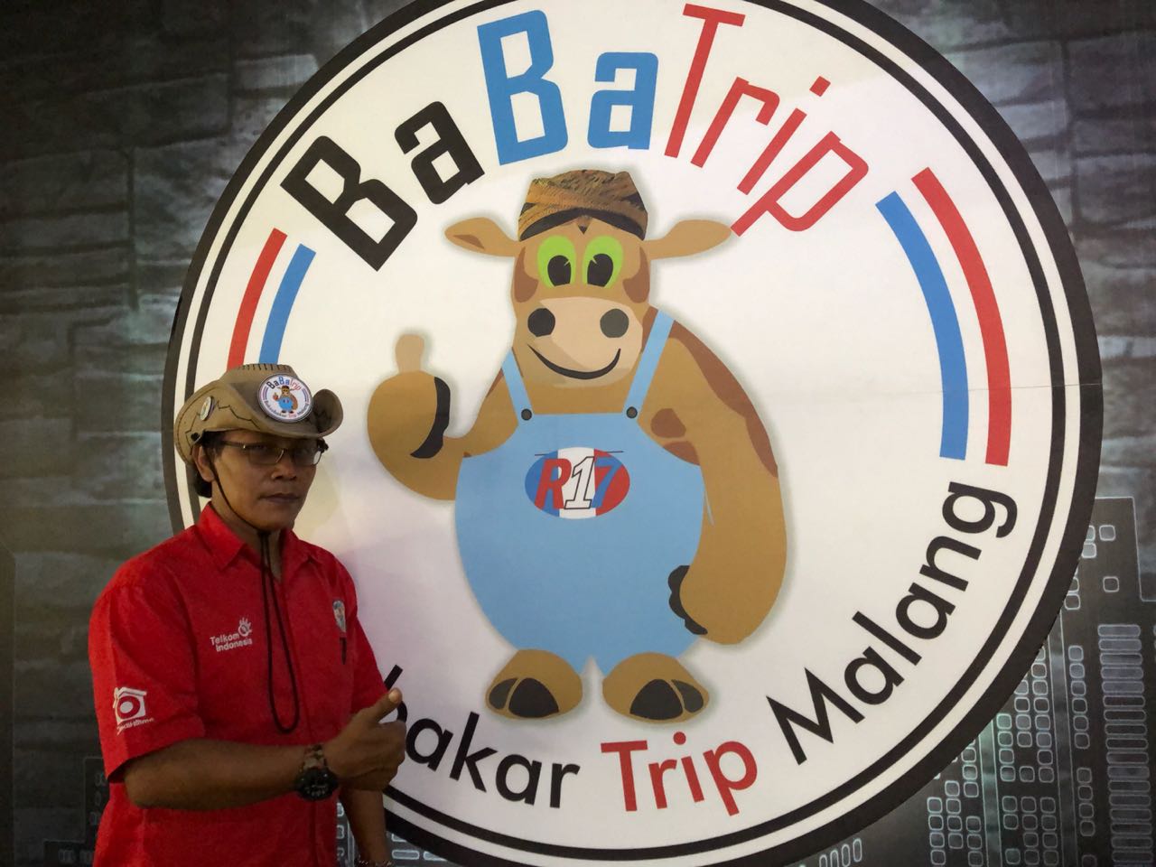 Purwanto, pemilik Bakso Bakar Pahlawan Trip Malang. 