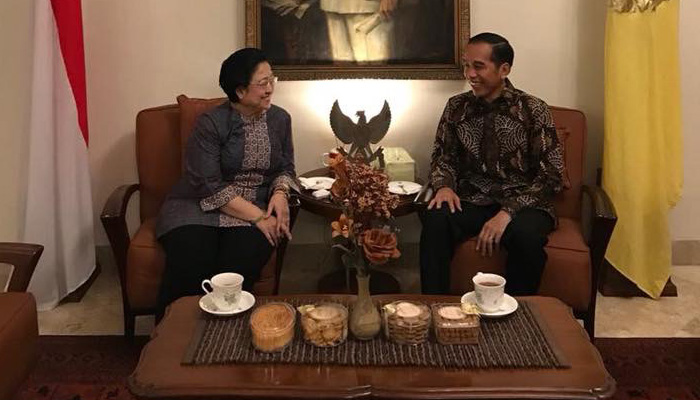 Presiden Joko Widodo dan Ketua Umum PDIP Megawati Soekarnoputri di Istana Batu Tulis pada Minggu 8 Juli 2019. (Foto; Istimewa)