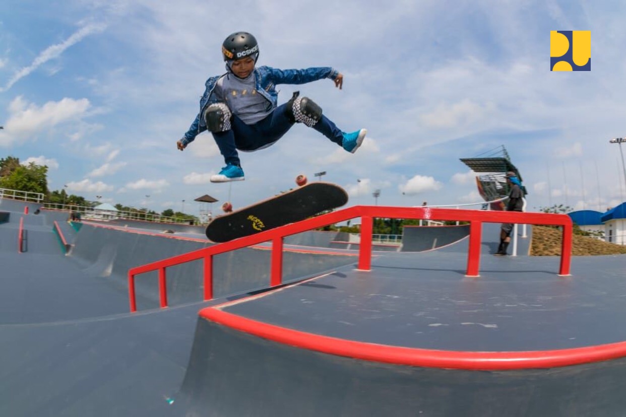 Venue Skateboard di Komplek Jakabaring Sport City, Palembang. (Foto: Dok. PUPR)