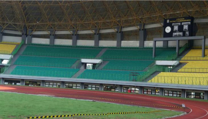 Stadion Patriot Chandrabaga di Bekasi, Jumat 27 April 2018. (Foto: Antara)