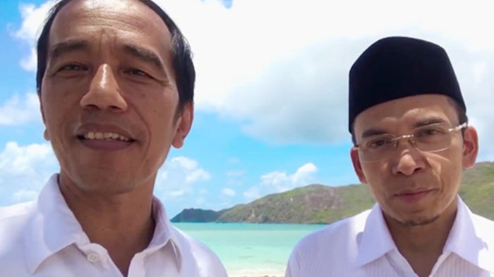 Selfie Presiden Joko Widodo (Jokowi) dengan Gubernur NTB Tuan Guru Bajang (TGB) Zainul Madji.