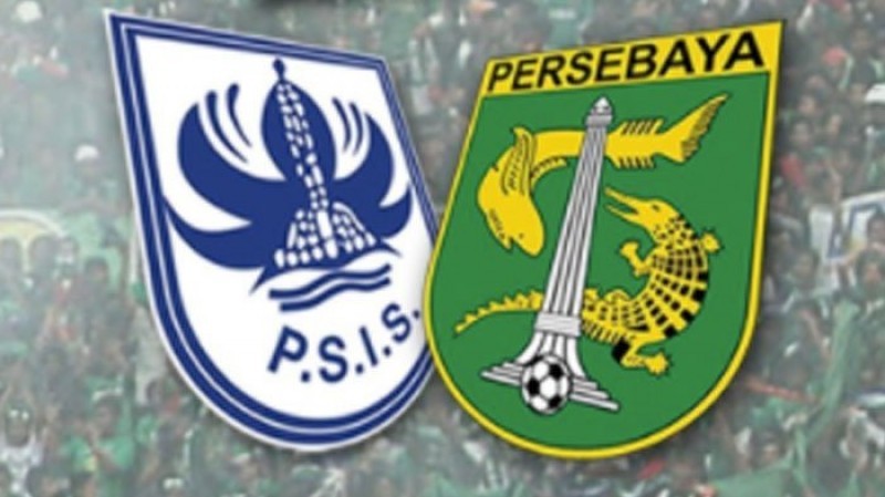 Ilustrasi laga antara Persebaya Surabaya melawan PSIS Semarang.