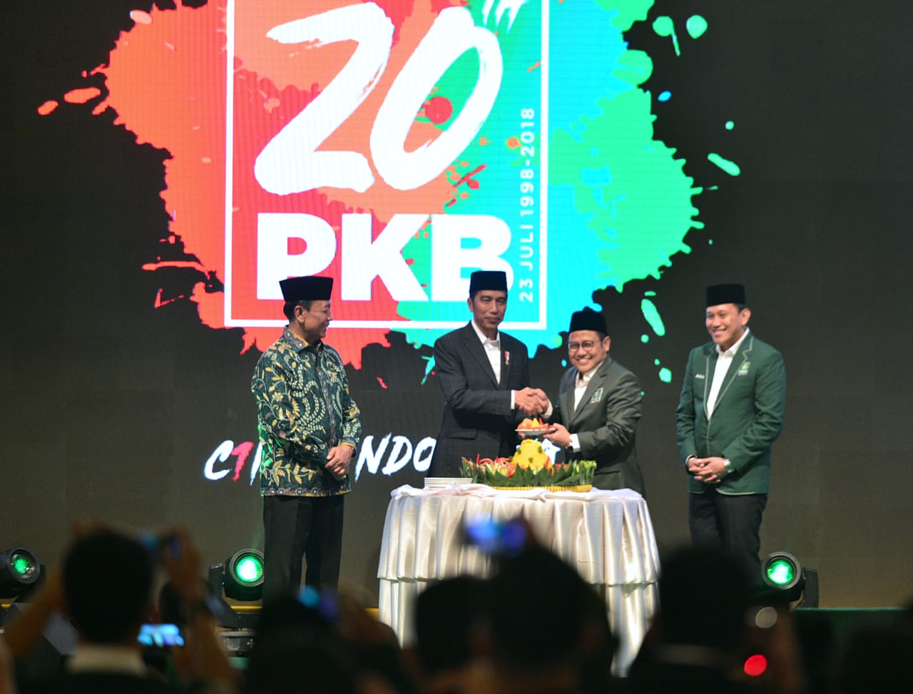 Presiden Joko Widodo hadiri harlah PKB ke-20 di Jakarta, Senin, 23 Jul 2018. (Foto: Div Press Presiden)