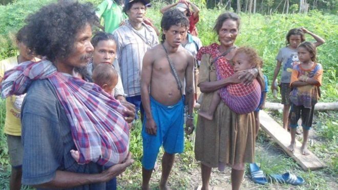 Masyarakat pedalaman dari suku Mause Ane, Pegunungan Morkelle berencana akan direlokasi oleh pemerintah setempat. Hal ini bertujuan agar tak lagi diterpa bencana kelaparan. (Foto: BPBD Pemda Maluku Tengah)