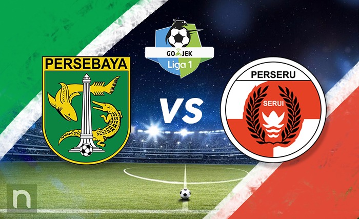 Ilustrasi Persebaya vs Perseru. (ngopibareng)