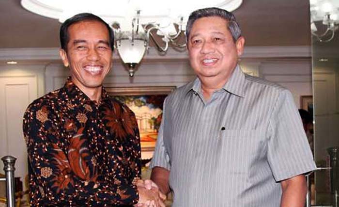 Presiden Jokowi dan mantan Presiden SBY. (foto: dok.antara)
