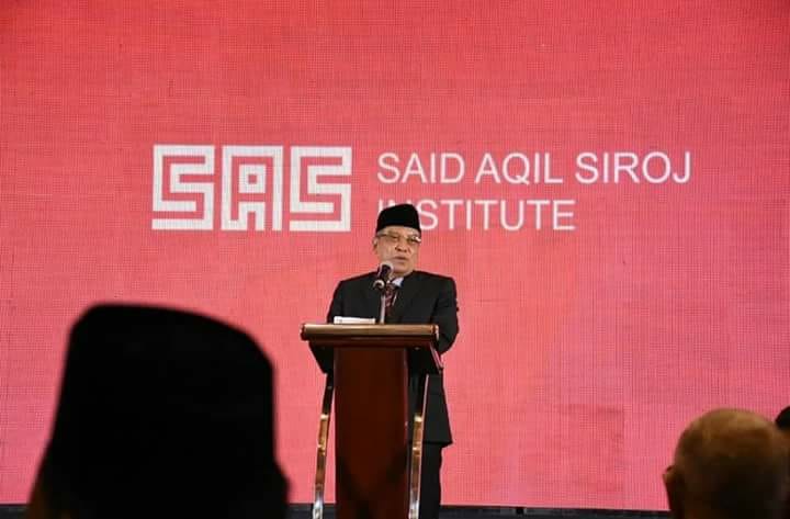 KH Said Aqil Siroj, Ketua Umum PBNU di Jakarta. (foto: ngopibareng.id)