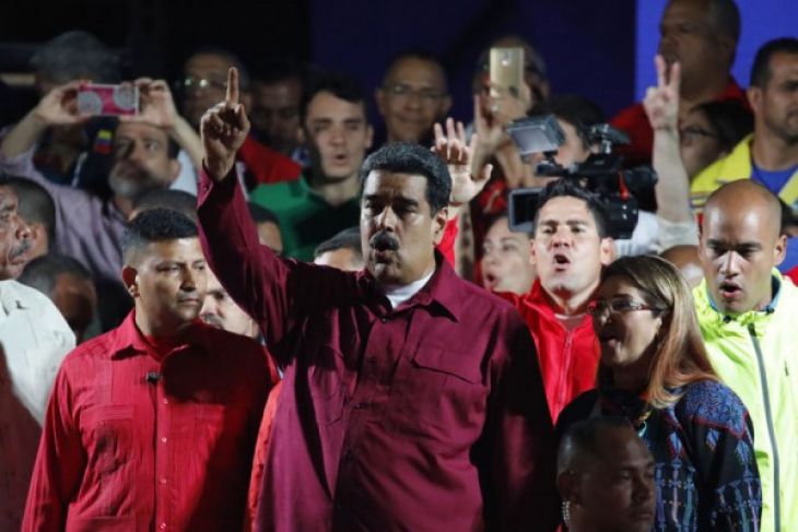 Pidato Presiden Venezuela Nicolas Maduro. Foto : Antara