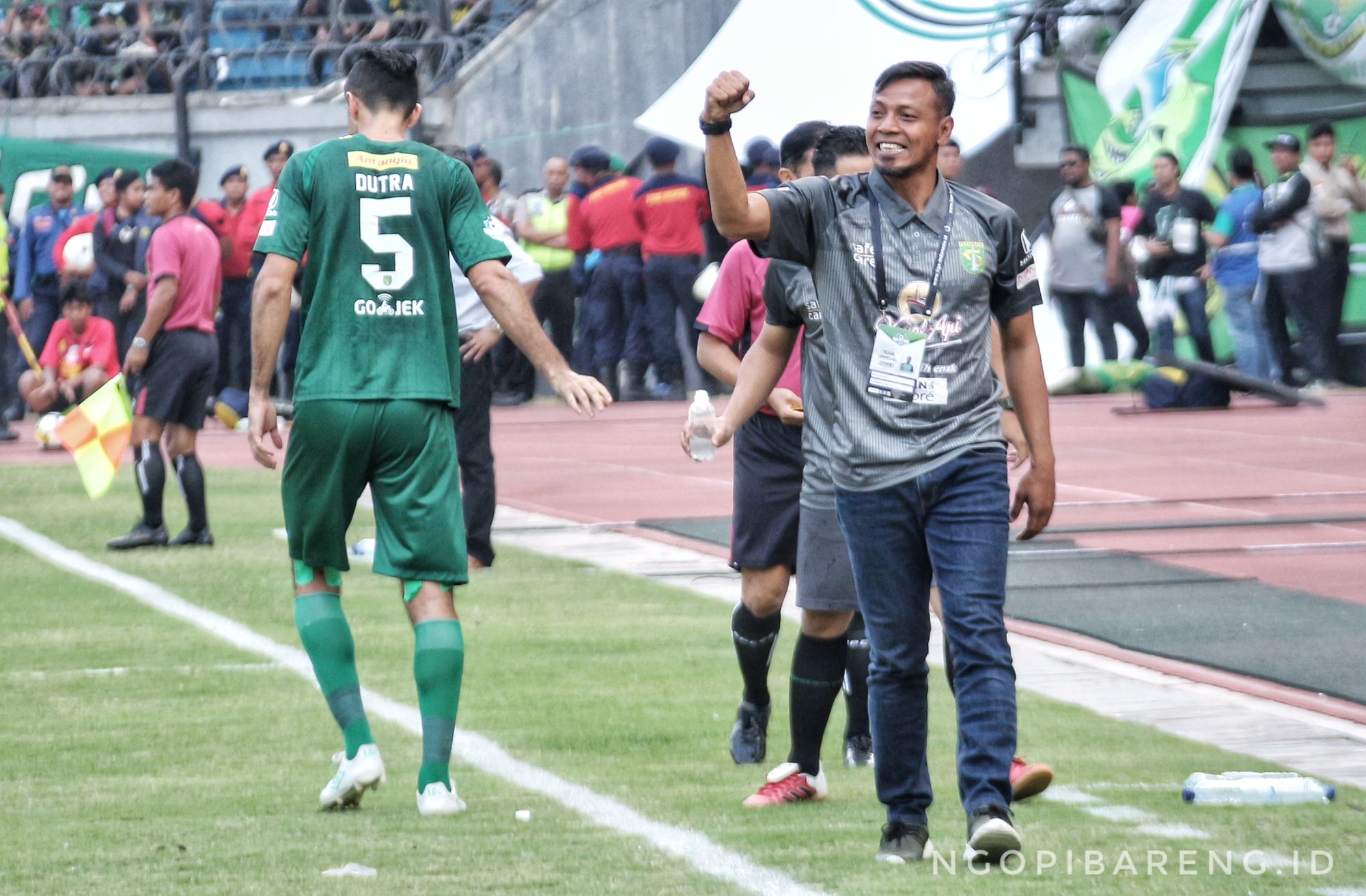 Pelatih caretaker Persebaya, Bejo Sugiantoro. (foto: Haris/ngopibareng)