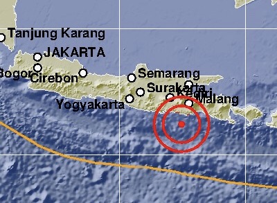 Pusat Gempa Malang. Foto : BMKG