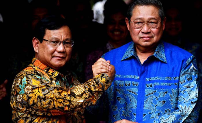 Prabowo Subianto dan Susilo Bambang Yudhoyono mengadakan pertemuan di kediaman SBY di Mega Kuningan, Jakarta, Kamis 9 Agustus. (foto: dok.antara)