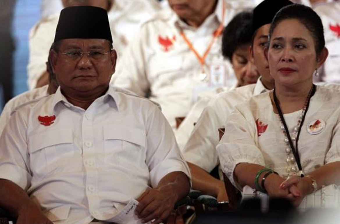 Prabowo dan Titiek Soeharto. Foto : Istimewa