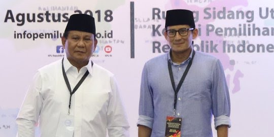 Prabowo-Sandiaga Uno. Foto : Antara