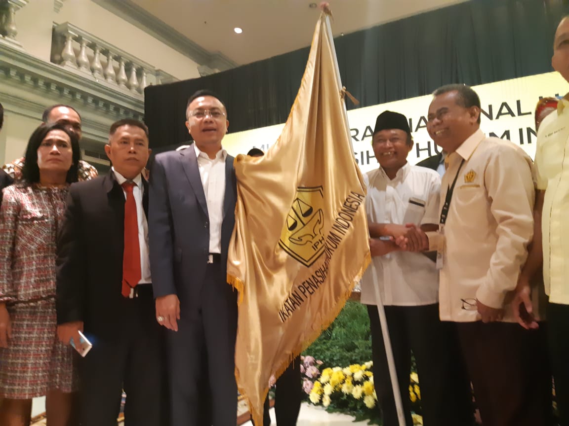 Rakhmat Santoso usai dilantik menjadi Ketua DPP IPHI d Surabaya.