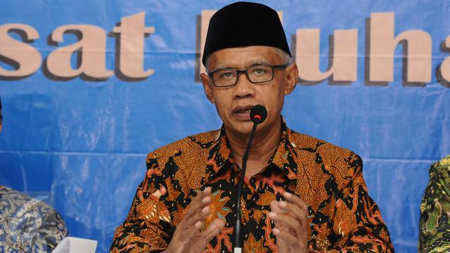 SIKAP: Ketua Umum PP Muhammadiyah Haedar Nashir. (foto: ist)