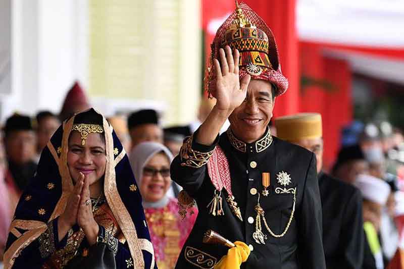 Presiden Jokowi dan Ibu Negara Iriana Jokowi.