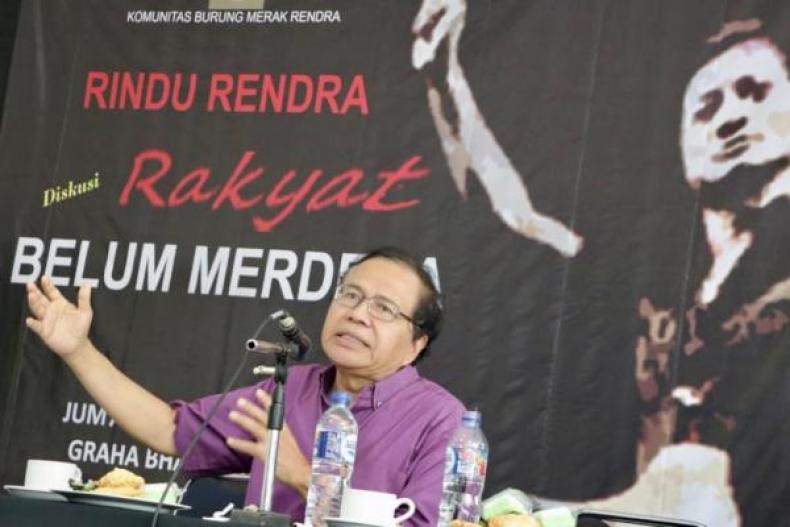 KISAH: Rizal Ramli, tokoh terkemuka gerakan mahasiswa ITB,  mengundang WS Rendra baca sajak Sebatang Lisong. (fofot: ist) 
