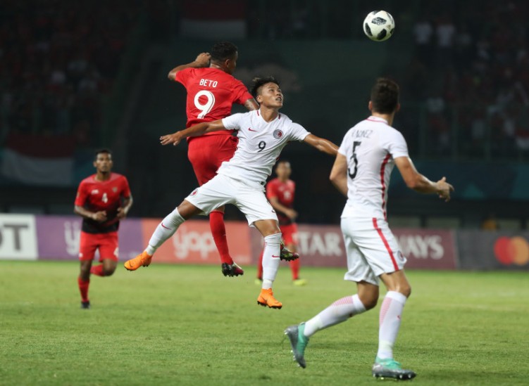 Duel Indonesia vs Hongkong. Foto:inasog