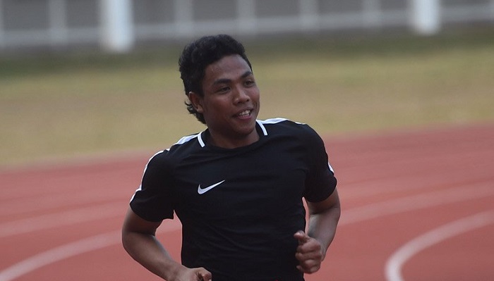 Sprinter Indonesia Lalu M Zohri. (Foto: Antara)