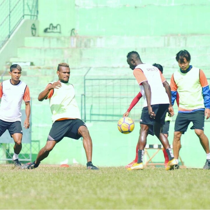 Pemain Arema FC berlatih di Stadion Gajayana. (Foto: Dok. Arema FC)