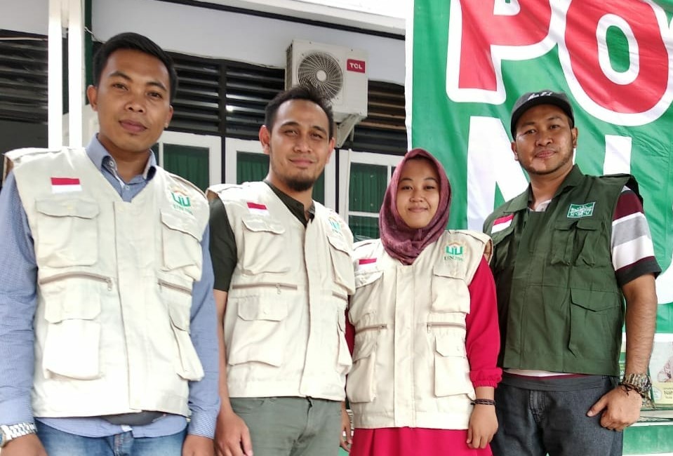Tim medis UNUSA Peduli yang dikirimkan ke Lombok, Kamis, 30 Agustus 2018. (Foto: Humas UNUSA)