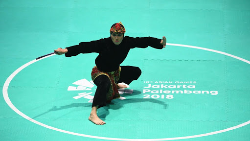 Atlet pencak silat Indonesia. Foto : dok/antara