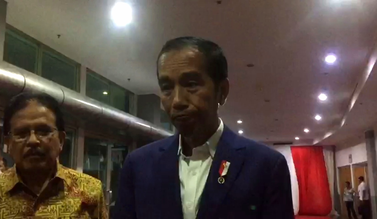 Presiden Jokowi saat ditemui di Surabaya, Kamis, 6 September 2018. (foto: farid/ngopibareng.id) 