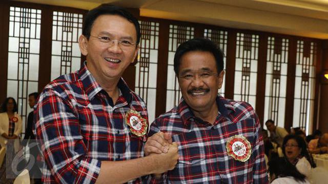 Mantan Gubernur DKI Jakarta Basuki Tjahaja Purnama (Ahok) dan Djarot Saiful Hidayat.
