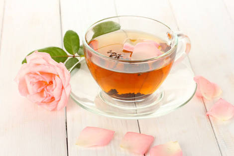 Ilustrasi. Manfaat minum teh bunga mawar.