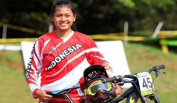 Atlet sepeda gunung Indonesia, Tiara Andini Prastika.