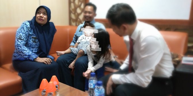 Tiga anak angkat korban penyekapan ibu angkatnya diselamatkan oleh P2TP2A Makassar. Foto: dok. P2TP2A 
