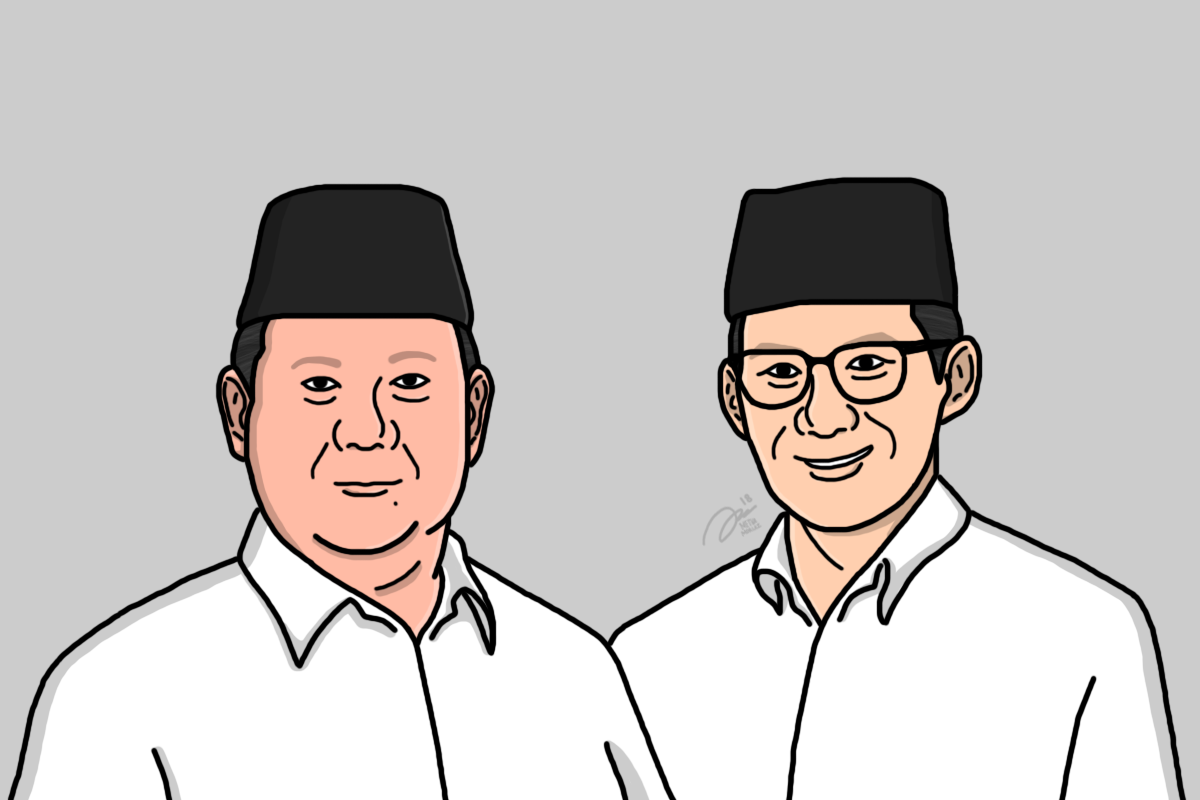 Ilustrasi Prabowo-Sandiaga