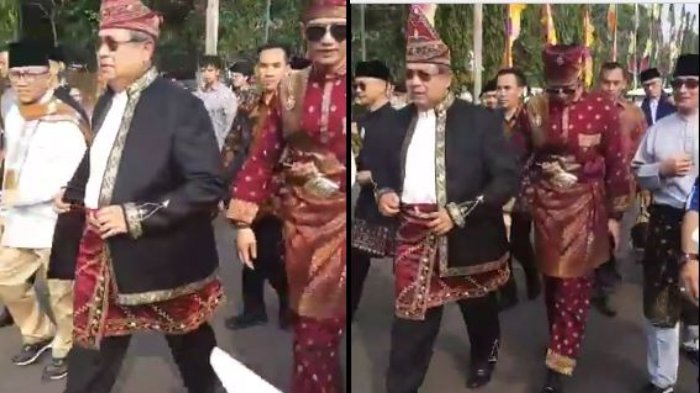 SBY walk out dari area deklarasi kampanye damai,  Minggu, 23 September 2018. (Foto: Istimewa)