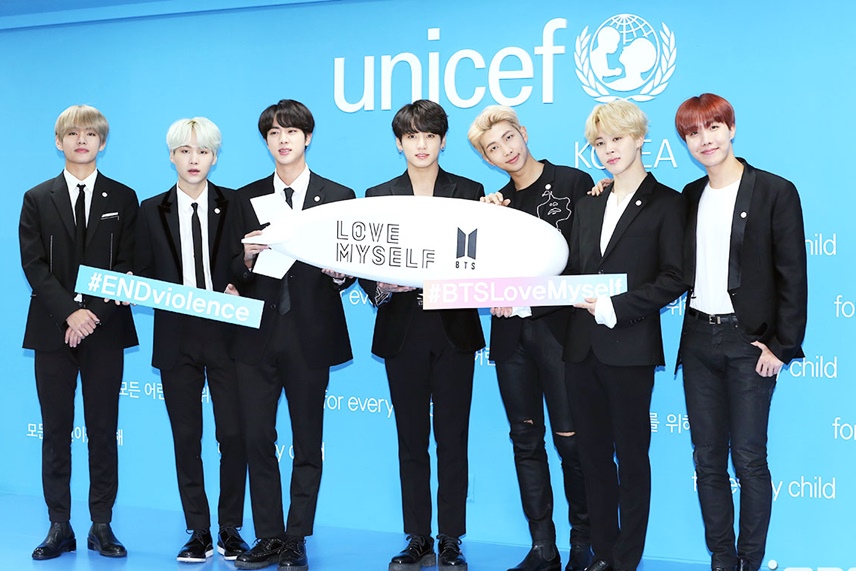 BTS ketika menghadiri acara UNICEF.